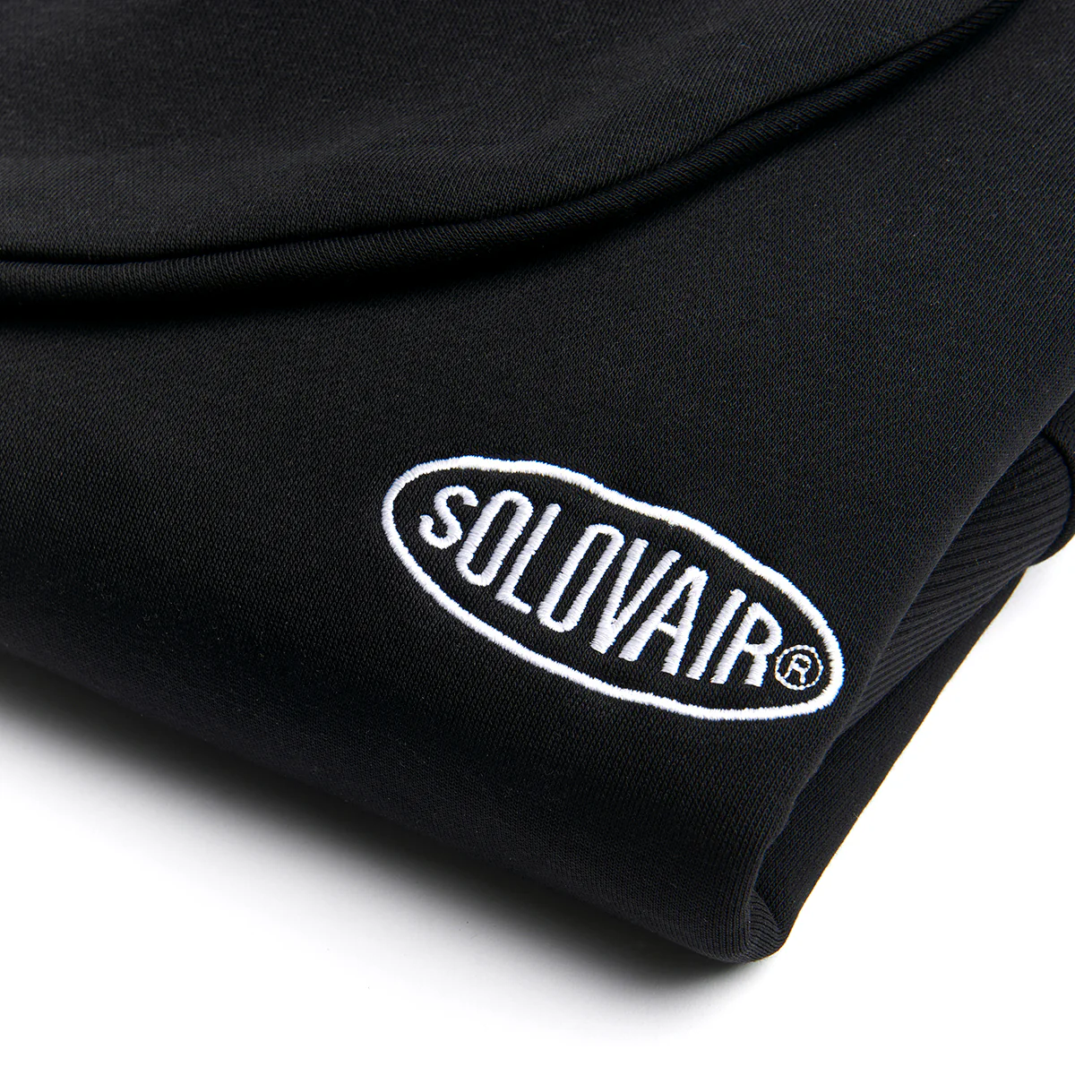 Solovair L/S Logo Pullover Hoodie - Black - Image 7
