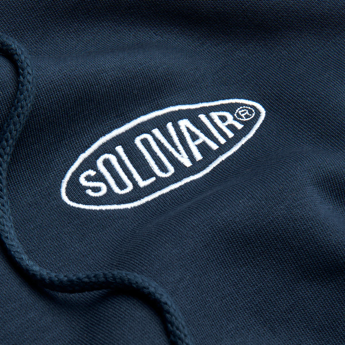 Solovair L/S Logo Pullover Hoodie - Navy - Image 4