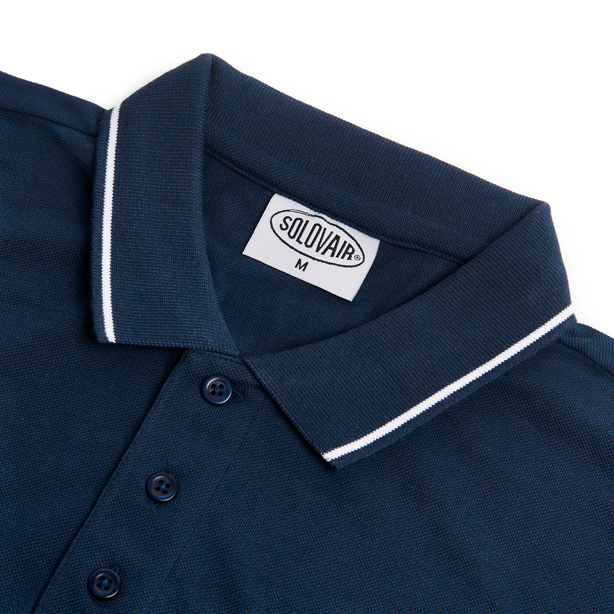 Solovair S/S Polo Shirt - Navy - Image 3
