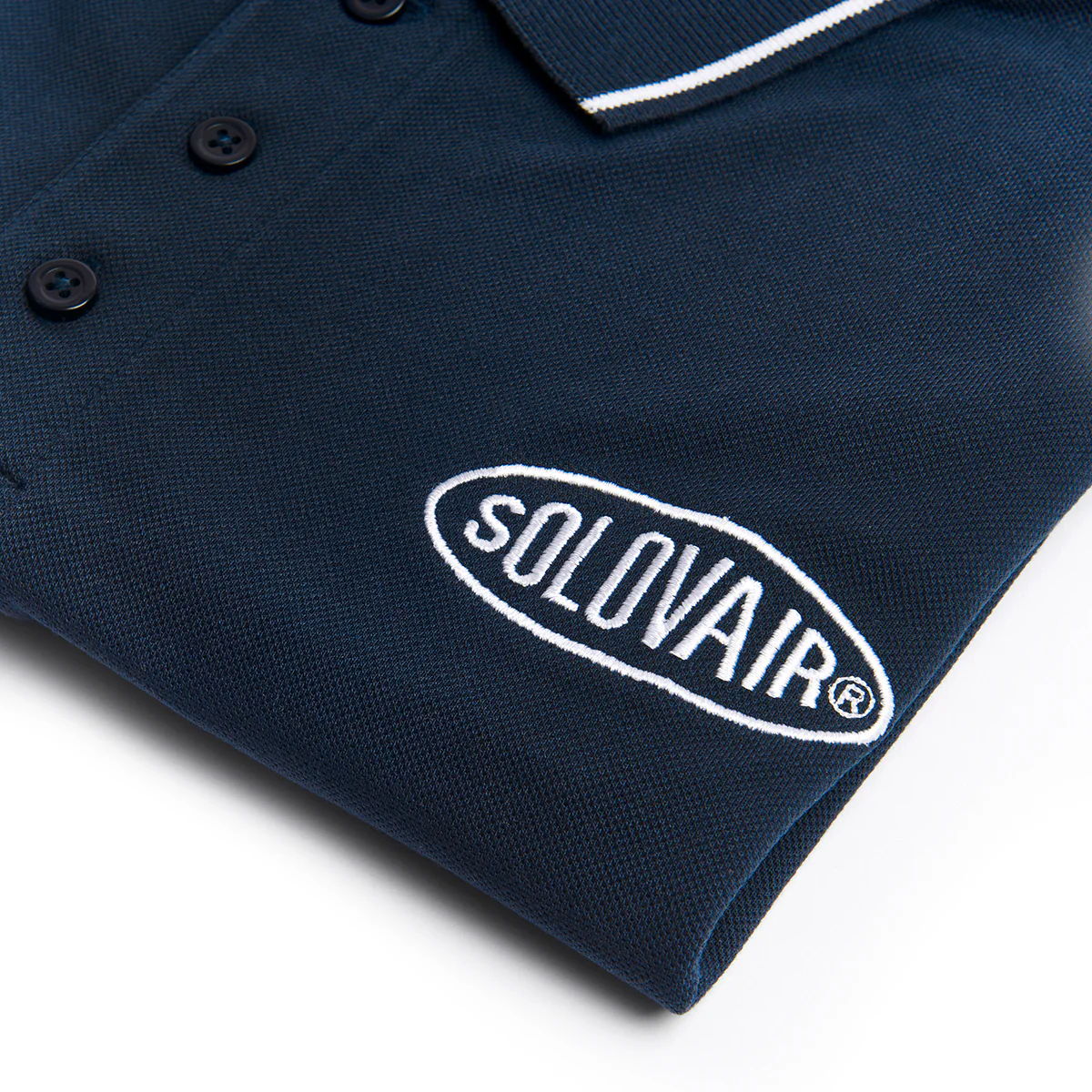 Solovair S/S Polo Shirt - Navy - Image 7