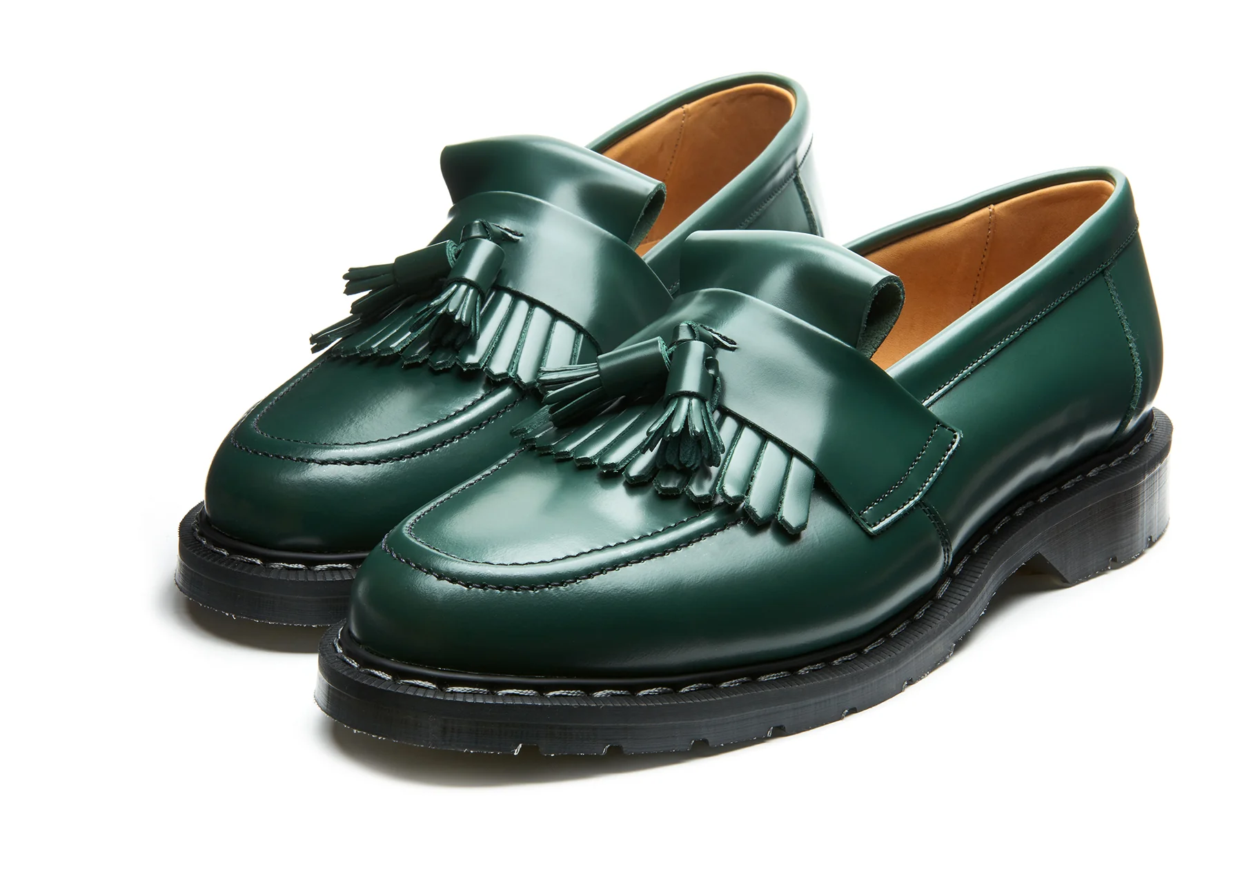Green Hi-Shine Tassel Loafer - Image 3