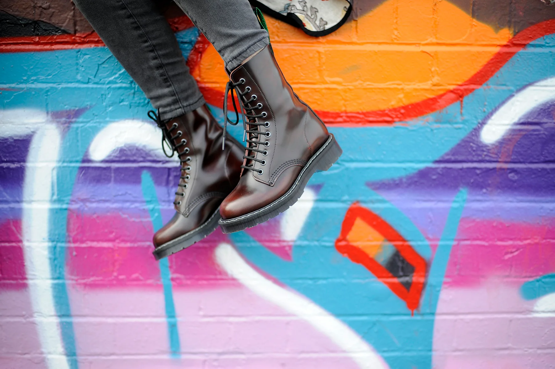 Burgundy Rub-Off 11 Eye Derby Boot - Image 6