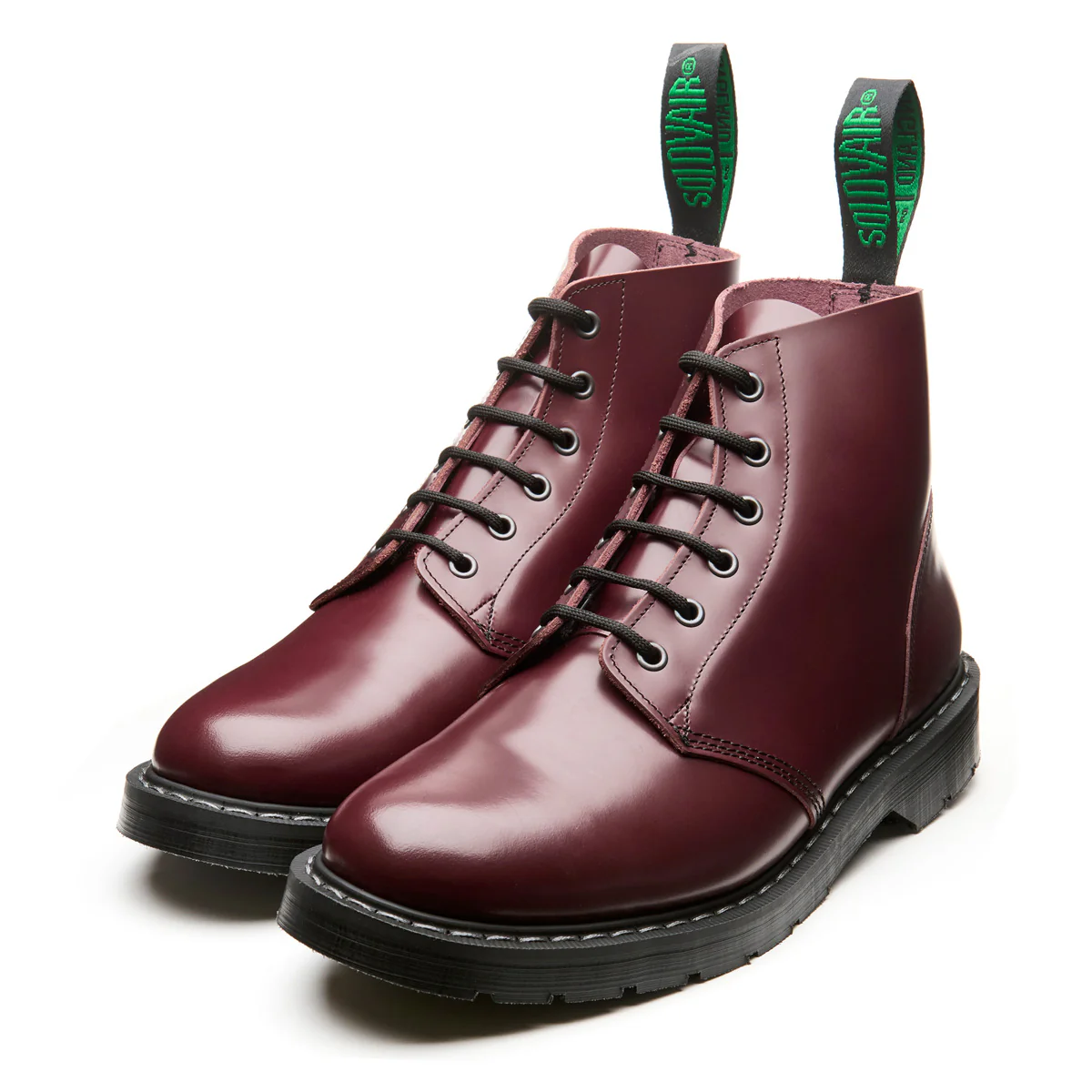 Oxblood Hi-Shine 6 Eye Astronaut Boot - Image 3