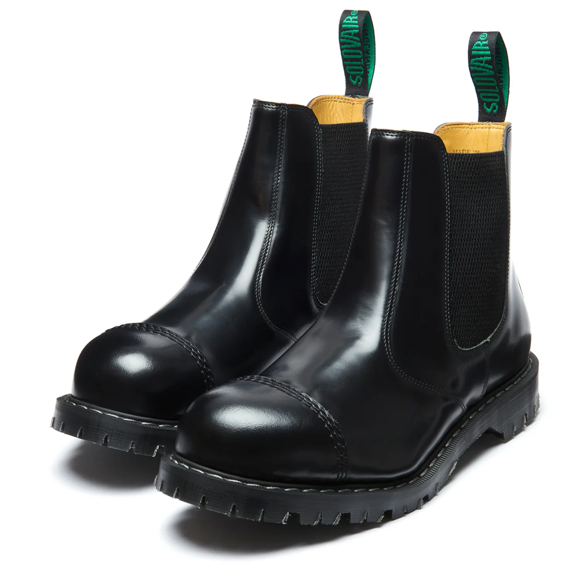Black Hi-Shine Steel Toe Dealer Boot - Image 3